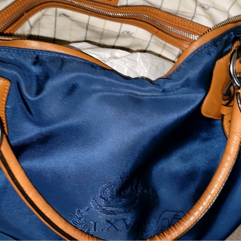 Lauren Hobo style handbag by Ralph Lauren navy blue